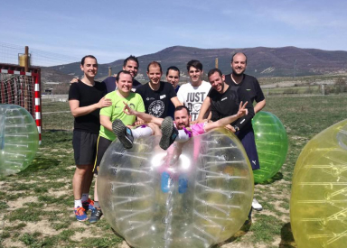 Despedida de soltero/a en Bubble soccer